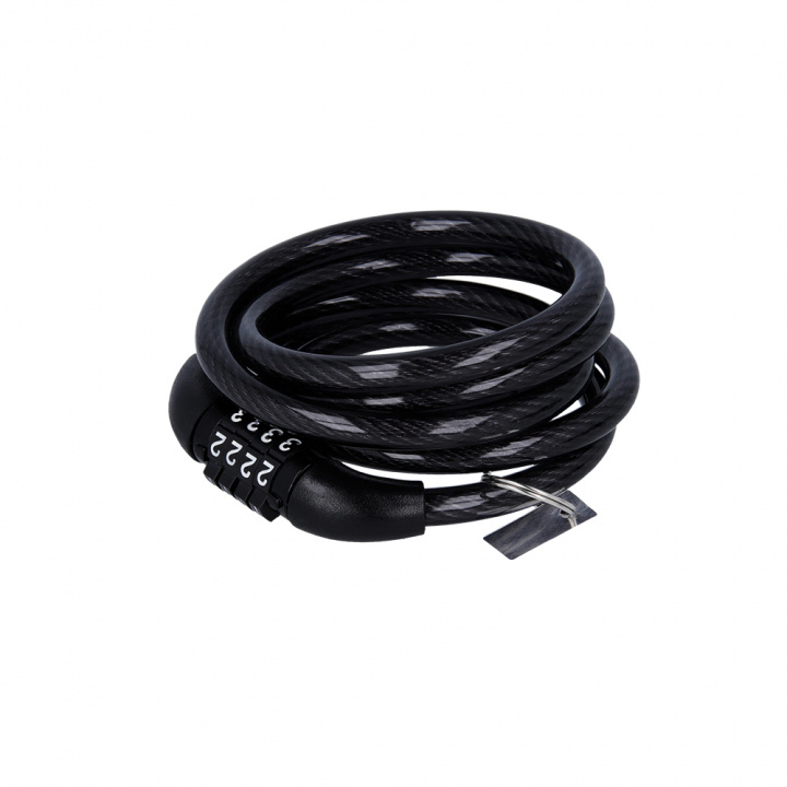 Forever Outdoor Bicycle lock with cable and code KYL-100, Black in the group Sport, leisure & Hobby / Sports equipment / Bicycle accessories / Other bike accessories at TP E-commerce Nordic AB (38-97124)