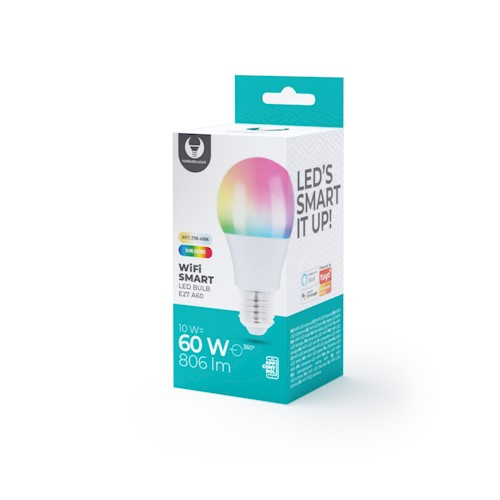 Forever Light Smart LED Bulb with WiFi E27 10W , RGB in the group HOME ELECTRONICS / Lighting / LED lamps at TP E-commerce Nordic AB (38-97199)