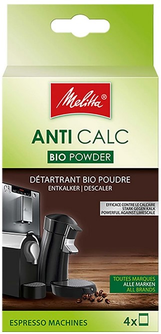 Melitta Biologiskt avkalkningspulver till espressomaskin, 4x40g in the group HOME, HOUSEHOLD & GARDEN / Household appliances / Coffee makers and accessories / Filters & Accessories at TP E-commerce Nordic AB (38-97242)