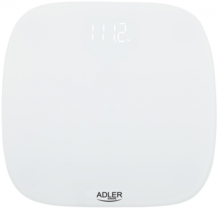 Adler AD 8176 Bathroom Scale with LED Display, White in the group BEAUTY & HEALTH / Health care / Bathroom scales at TP E-commerce Nordic AB (38-97282)