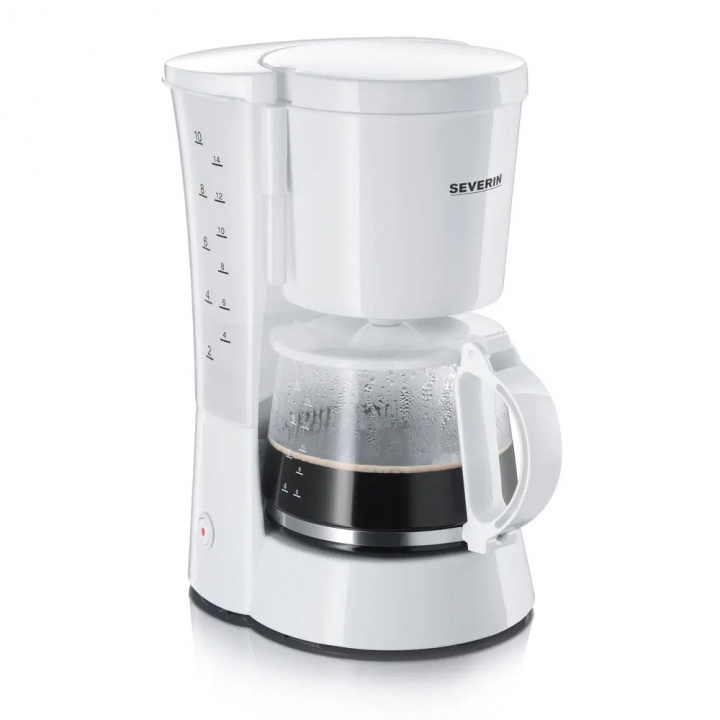 Severin KA4478 Kaffebryggare, Vit in the group HOME, HOUSEHOLD & GARDEN / Household appliances / Coffee makers and accessories / Drip coffee makers at TP E-commerce Nordic AB (38-97343)