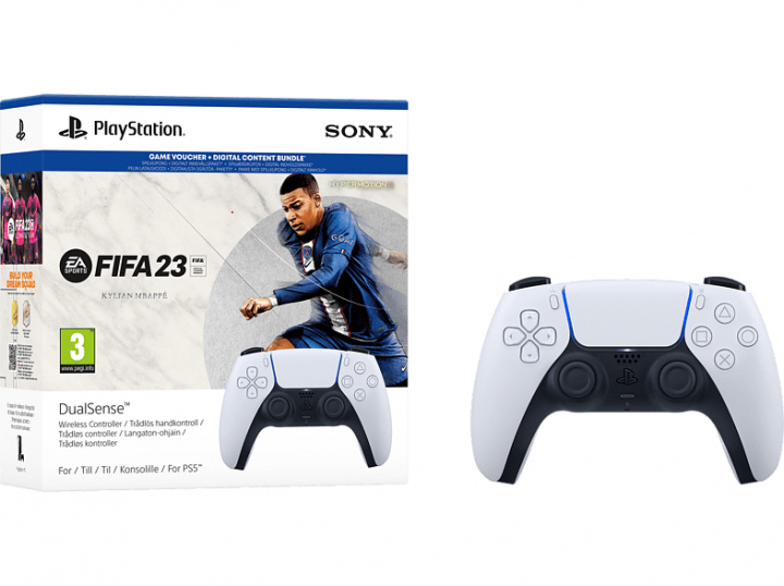 SONY DualSense PlayStation 5 Handkontroll + FIFA 23 in the group HOME ELECTRONICS / Game consoles & Accessories / Sony PlayStation 5 at TP E-commerce Nordic AB (38-97349)