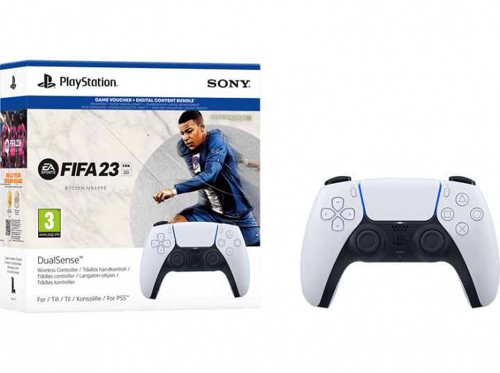 Sony DualSense PlayStation 5 Hand Controller + FIFA 23 in the group HOME ELECTRONICS / Game consoles & Accessories / Sony PlayStation 5 / Consoles at TP E-commerce Nordic AB (38-97349)