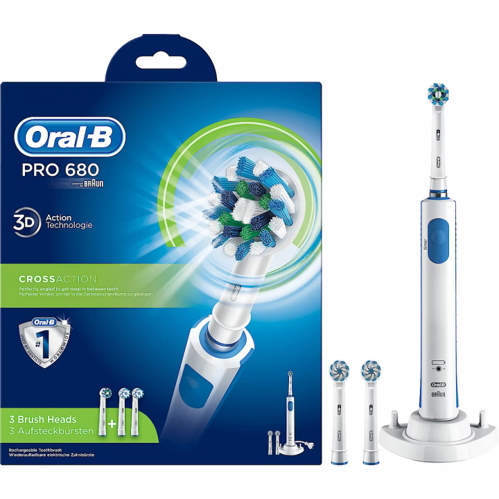 Oral-B Pro 680 Eltandborste in the group BEAUTY & HEALTH / Oral care / Electric toothbrushes at TP E-commerce Nordic AB (38-97354)