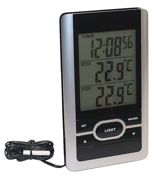 Termometerfabriken Upplyst termometer, Stor display in the group HOME, HOUSEHOLD & GARDEN / Fans & Climate products / Thermometers & Weather stations at TP E-commerce Nordic AB (38-97381)