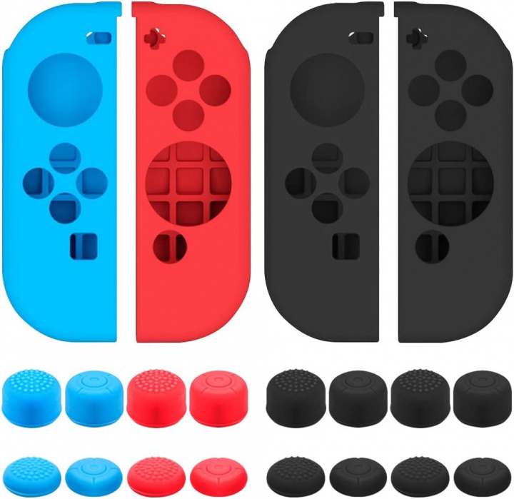 Silicone cover and grip for Joy-Con, 2-pack in the group HOME ELECTRONICS / Game consoles & Accessories / Nintendo Switch / Accessories at TP E-commerce Nordic AB (38-97420)