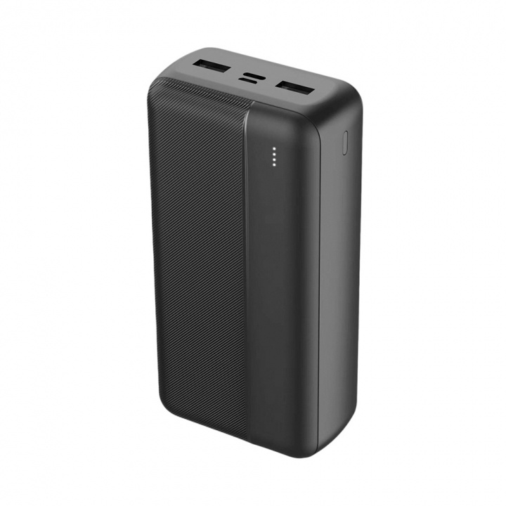 Maxlife Powerbank 30000 mAh, Svart in the group SMARTPHONE & TABLETS / Chargers & Cables / Powerbanks at TP E-commerce Nordic AB (38-97440)