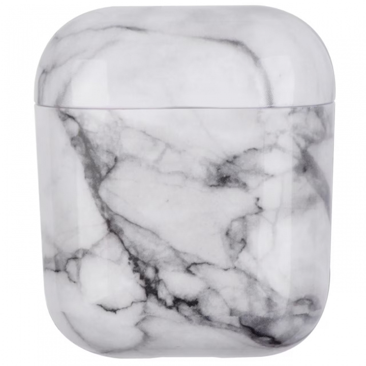 Protective case in Marble pattern for Apple Airpods, Light gray in the group HOME ELECTRONICS / Audio & Picture / Headphones & Accessories / Accessories at TP E-commerce Nordic AB (38-97526)