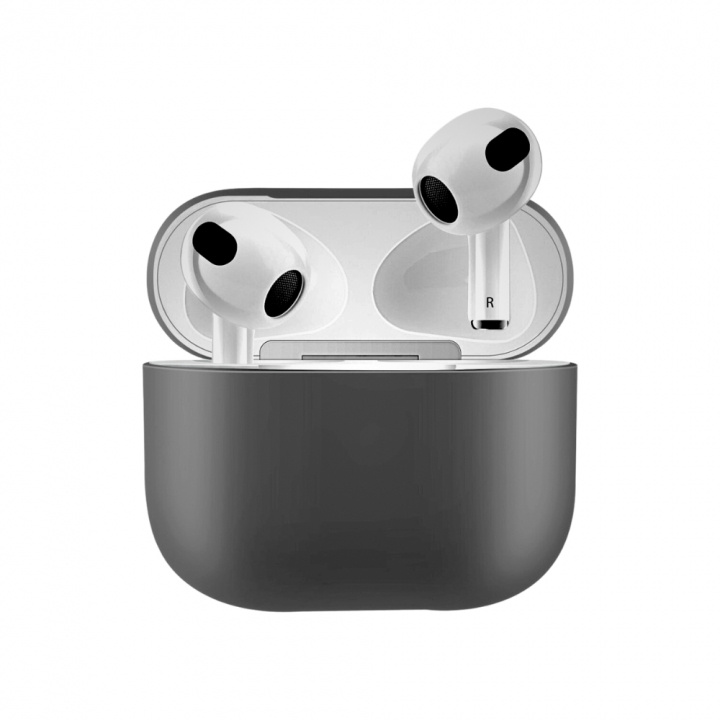 Silicone shell for Airpods 3, Dark gray in the group HOME ELECTRONICS / Audio & Picture / Headphones & Accessories / Accessories at TP E-commerce Nordic AB (38-97543)