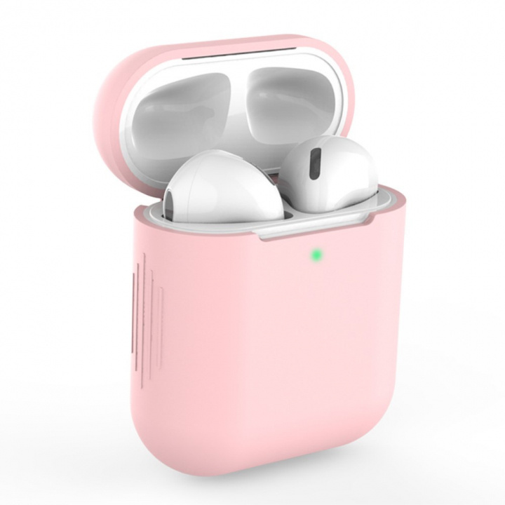 Skyddsfodral i silikon till Apple Airpods, Rosa in the group HOME ELECTRONICS / Audio & Picture / Headphones & Accessories / Accessories at TP E-commerce Nordic AB (38-97601)