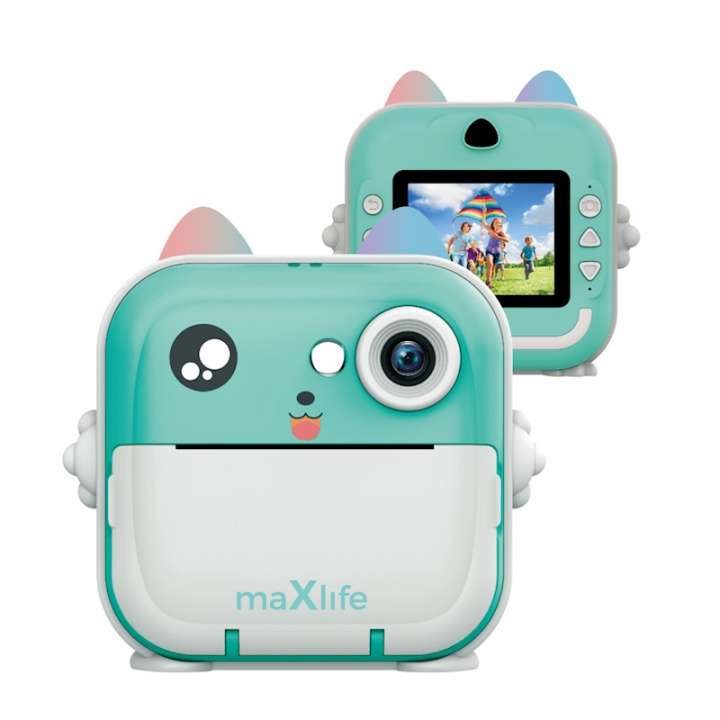 Maxlife MXPC-100 - Kids Camera with Direct Print, Blue in the group TOYS, KIDS & BABY PRODUCTS / Toys / Electronics & Media / Children\'s cameras & accessories at TP E-commerce Nordic AB (38-97633)