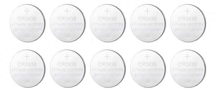 DELTACO Ultimate Lithium-batteri, 3V, CR2430-knappcell, 10-pack in the group HOME ELECTRONICS / Batteries & Chargers / Batteries / Button cell at TP E-commerce Nordic AB (38-97657)