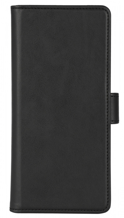 Essentials Motorola Moto G35 PU wallet, detachable, 3 cards, black in the group SMARTPHONE & TABLETS / Phone cases / Motorola at TP E-commerce Nordic AB (38-97671)