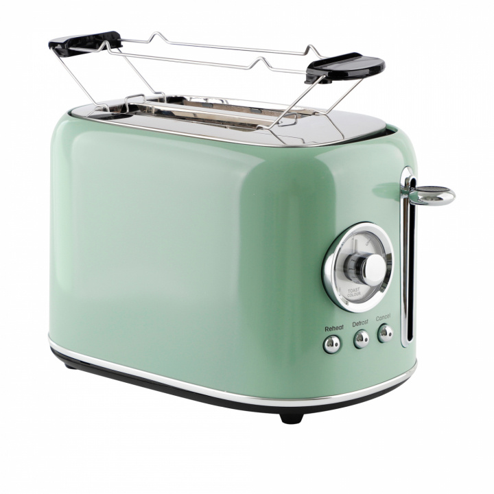 Emerio TO-133281 Brödrost Retro, Grön in the group HOME, HOUSEHOLD & GARDEN / Household appliances / Toasters & Bread grills / Toasters at TP E-commerce Nordic AB (38-97689)