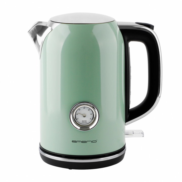 Emerio WK-133282 Vattenkokare Retro, Grön in the group HOME, HOUSEHOLD & GARDEN / Household appliances / Water & Juice / Kettles at TP E-commerce Nordic AB (38-97691)