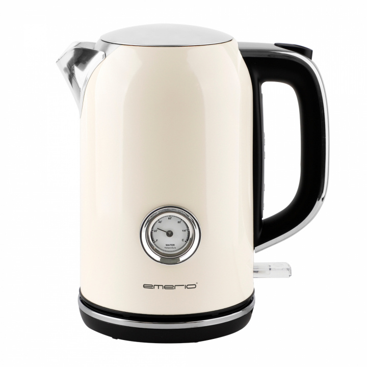 Emerio WK-133282.1 Vattenkokare Retro, Beige in the group HOME, HOUSEHOLD & GARDEN / Household appliances / Water & Juice / Kettles at TP E-commerce Nordic AB (38-97692)