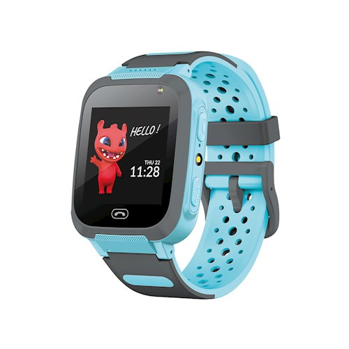 Maxlife Smartwatch med silikonarmband för barn, Blå, 2G in the group Sport, leisure & Hobby / Smartwatch & Activity trackers / Smartwatch for kids at TP E-commerce Nordic AB (38-98141)