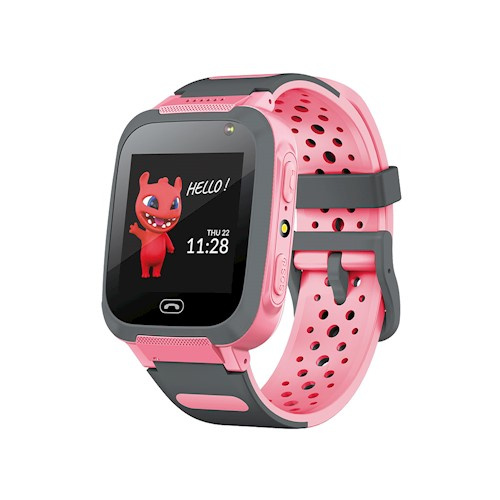 Maxlife Smartwatch med silikonarmband för barn, Rosa - 2G in the group Sport, leisure & Hobby / Smartwatch & Activity trackers / Smartwatch for kids at TP E-commerce Nordic AB (38-98142)