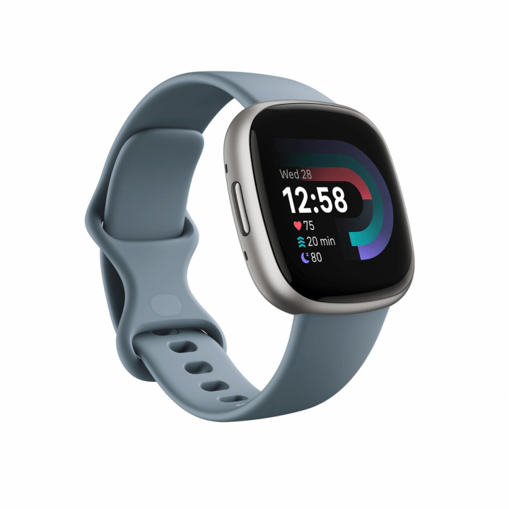 Fitbit Versa 4 Blue/Platinum in the group Sport, leisure & Hobby / Smartwatch & Activity trackers / Smartwatches at TP E-commerce Nordic AB (38-98155)