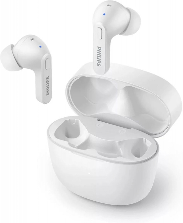 Philips True Wireless-hörlurar TAT2206WT, Vit in the group HOME ELECTRONICS / Audio & Picture / Headphones & Accessories / Headphones at TP E-commerce Nordic AB (38-98216)