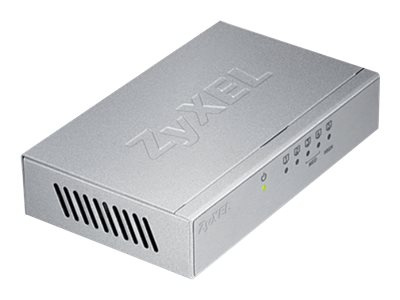 Zyxel GS-105B Switch 5-port Gigabit, Metall & Silver in the group COMPUTERS & PERIPHERALS / Network / Switches / 10/100/1000Mbps at TP E-commerce Nordic AB (38-98260)