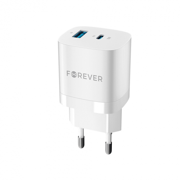 Väggladdare för Snabbladdning 33W, USB & USB-C in the group SMARTPHONE & TABLETS / Chargers & Cables / Wall charger / Wall charger USB at TP E-commerce Nordic AB (38-98281)
