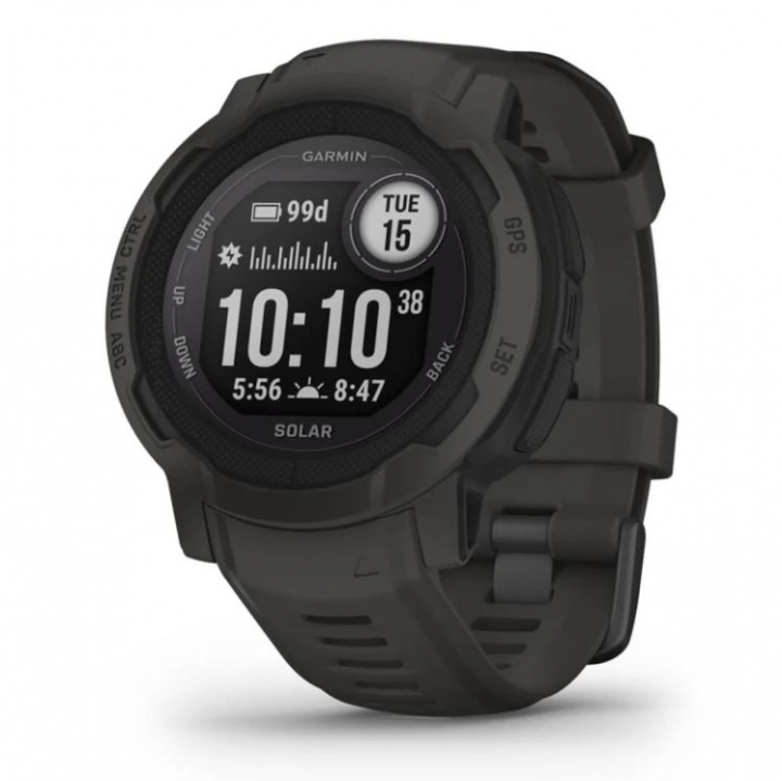 Garmin Instinct 2 Solar, Graphite in the group Sport, leisure & Hobby / Smartwatch & Activity trackers / Smartwatches at TP E-commerce Nordic AB (38-98385)