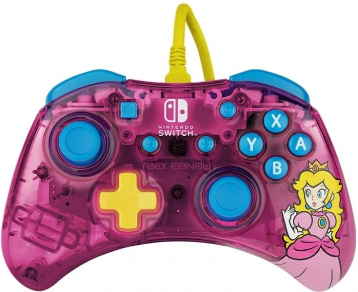 PDP Rock Candy Wired Controller - Peach (Switch) in the group HOME ELECTRONICS / Game consoles & Accessories / Nintendo Switch / Accessories at TP E-commerce Nordic AB (38-98411)
