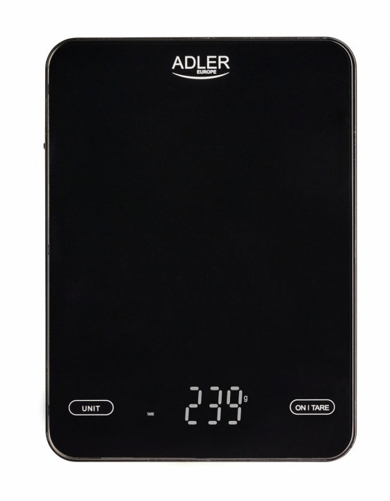 Adler AD 3177b Kitchen scale 10kg USB charged, Black in the group HOME, HOUSEHOLD & GARDEN / Kitchen utensils / Kitchen scales at TP E-commerce Nordic AB (38-98480)