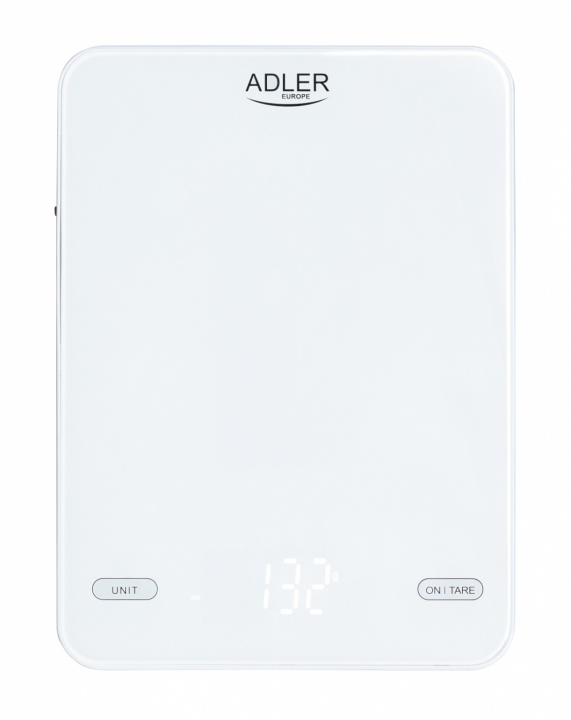 Adler AD 3177w Kitchen scale 10kg USB charged, White in the group HOME, HOUSEHOLD & GARDEN / Kitchen utensils / Kitchen scales at TP E-commerce Nordic AB (38-98481)