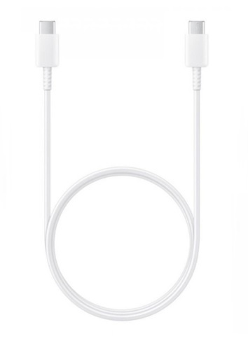 Samsung EP-DG980BWE Snabbladdningskabel USB-C till USB-C, 1m, Vit, Bulk in the group SMARTPHONE & TABLETS / Chargers & Cables / Cables / Cables Type C at TP E-commerce Nordic AB (38-98513)