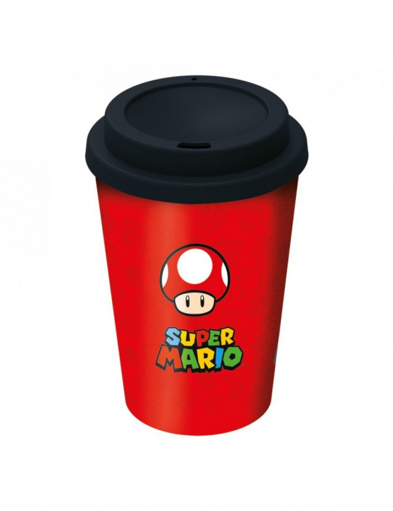 Take-away mugg med Super Mario-motiv in the group HOME, HOUSEHOLD & GARDEN / Kitchen utensils / Other kitchen tools at TP E-commerce Nordic AB (38-98551)