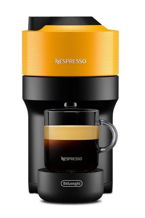 Nespresso Vertuo Pop Kaffemaskin av DeLonghi, Gul in the group HOME, HOUSEHOLD & GARDEN / Household appliances / Coffee makers and accessories / Espresso Machines at TP E-commerce Nordic AB (38-98560)
