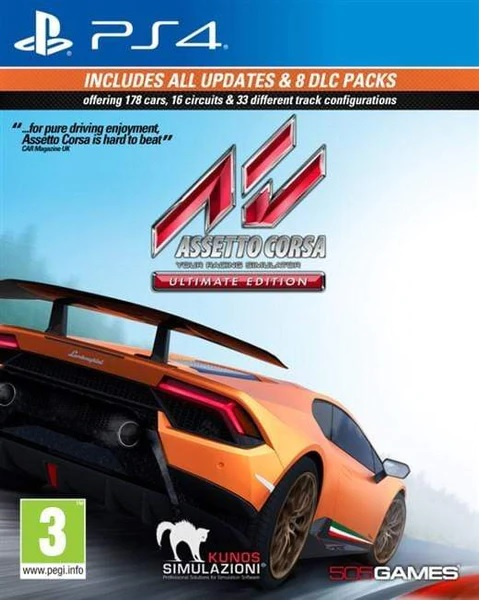 Assetto Corsa: Ultimate Edition (PS4) in the group HOME ELECTRONICS / Game consoles & Accessories / Sony PlayStation 4 at TP E-commerce Nordic AB (38-98601)