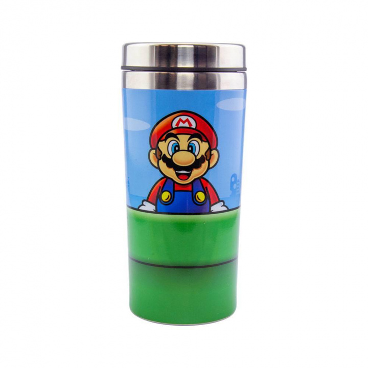 Super Mario Warp Pipe Travel Mug 450 ml in the group Sport, leisure & Hobby / Outdoor recreation / Thermoses & Water Bottles at TP E-commerce Nordic AB (38-98623)