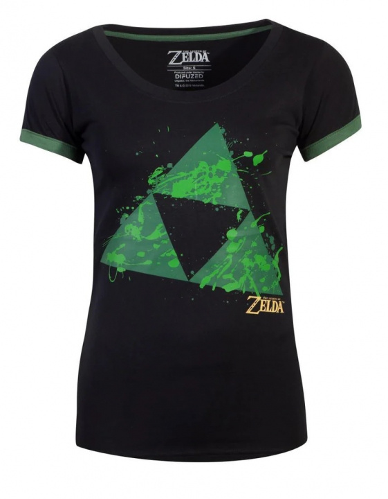 Zelda - Triforce Splatter Womens T-shirt, XL in the group Sport, leisure & Hobby / Accessories / T-shirts at TP E-commerce Nordic AB (38-98628)
