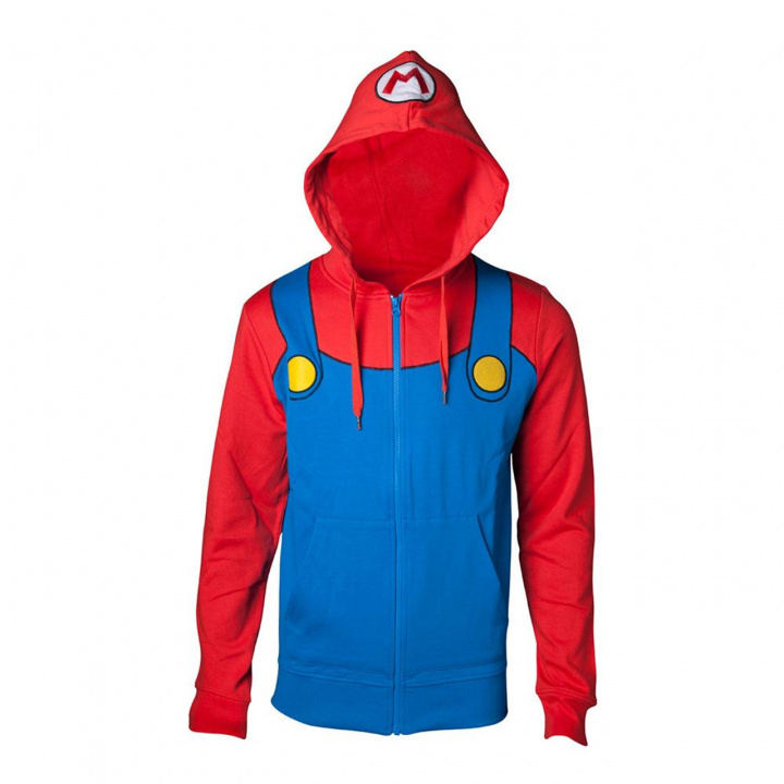 Bioworld Super Mario Novelty Hoodie, XL in the group HOME ELECTRONICS / Game consoles & Accessories / Other games at TP E-commerce Nordic AB (38-98708)