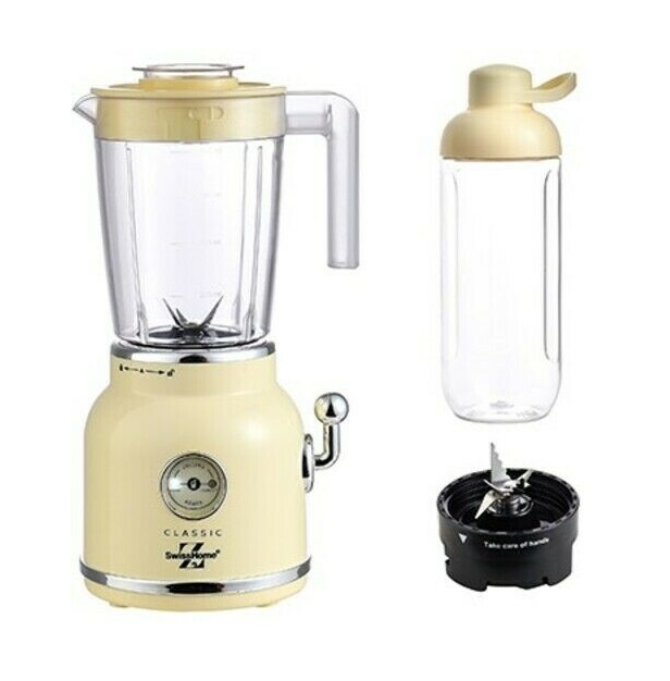 Swiss Home Classic, 2-i-1 Blender 0.8L, Gul in the group HOME, HOUSEHOLD & GARDEN / Household appliances / Food processor & Kitchen appliances / Mixer & Blenders at TP E-commerce Nordic AB (38-98734)