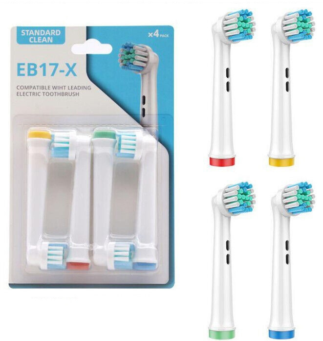 Extra tandborsthuvuden till Oral-B eltandborstar, 4-pack in the group BEAUTY & HEALTH / Oral care / Accessories for electric toothbrushes at TP E-commerce Nordic AB (38-98762)