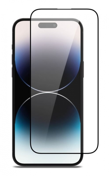Skärmskydd i härdat glas till iPhone 14 Plus, Svart kant in the group SMARTPHONE & TABLETS / Phone cases / Apple / iPhone 14 at TP E-commerce Nordic AB (38-98784)