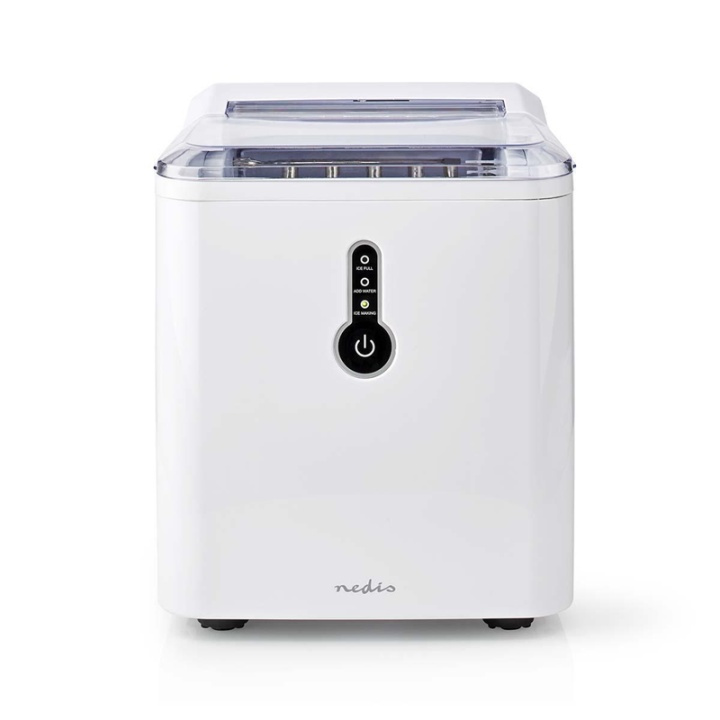 Nedis Ice Cube Maker | Ice output 12 kg | Capacity 1.6 L | White in the group HOME, HOUSEHOLD & GARDEN / Household appliances / Water & Juice / Ice machines at TP E-commerce Nordic AB (38-99102)