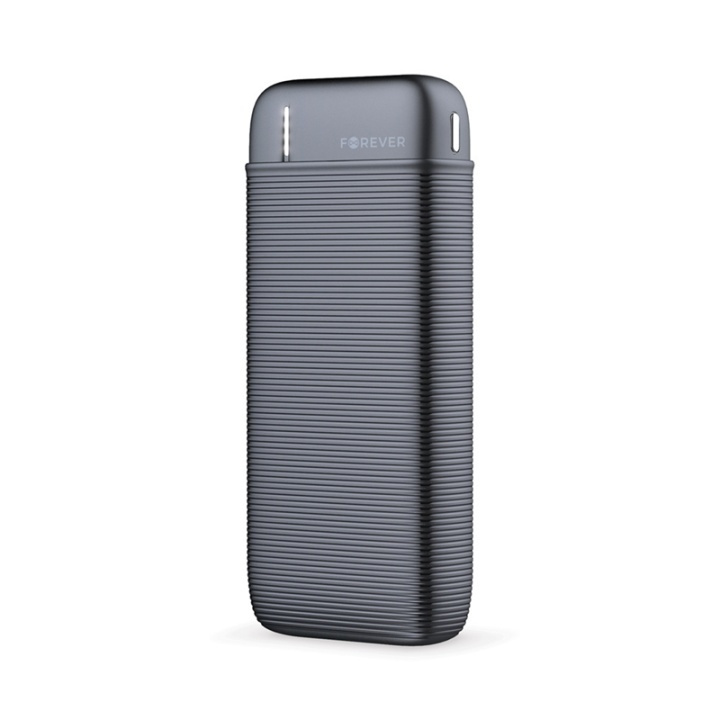 Forever Powerbank 10000 mAh TB-100M, Black in the group SMARTPHONE & TABLETS / Chargers & Cables / Powerbanks at TP E-commerce Nordic AB (38-99180)