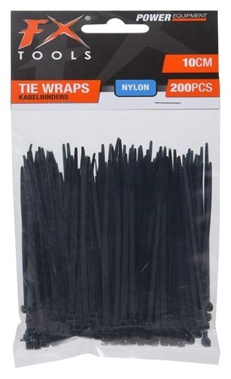 Cable ties 10cm, 200 pcs black in the group HOME, HOUSEHOLD & GARDEN / Tools / Other tools & Accesories at TP E-commerce Nordic AB (38-99187)