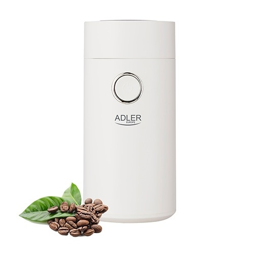 Adler Kaffekvarn, Vit in the group HOME, HOUSEHOLD & GARDEN / Household appliances / Coffee makers and accessories / Coffee grinders at TP E-commerce Nordic AB (38-99206)