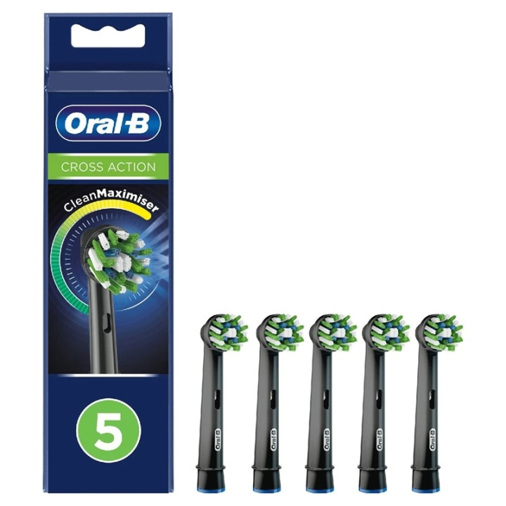 Oral-B Cross Action Svart 5-Pack in the group BEAUTY & HEALTH / Oral care / Accessories for electric toothbrushes at TP E-commerce Nordic AB (38-99259)