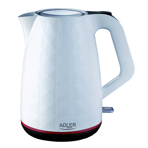 Adler AD1277 vattenkokare 1,7L Vit in the group HOME, HOUSEHOLD & GARDEN / Household appliances / Water & Juice / Kettles at TP E-commerce Nordic AB (38-99284)