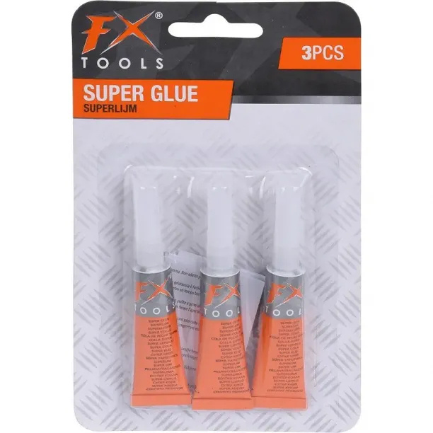 FX Tools Superglue, 3-pack in the group HOME, HOUSEHOLD & GARDEN / Office material / Tape/Glue at TP E-commerce Nordic AB (38-99352)