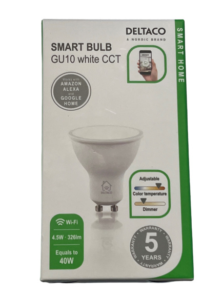 Smart LED-lampa, kall- och varmvit, GU10 sockel in the group HOME ELECTRONICS / Lighting / LED lamps at TP E-commerce Nordic AB (38-99396)