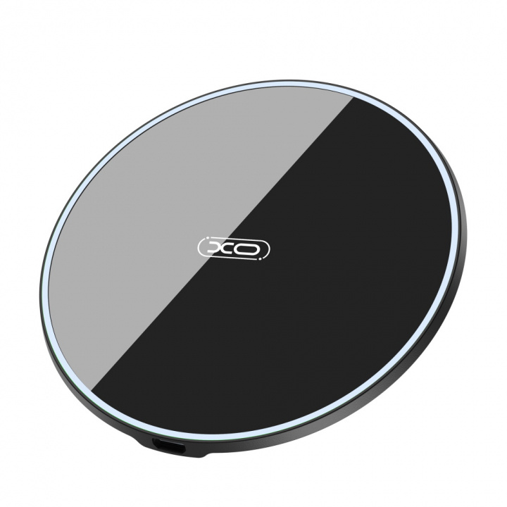 XO wireless charger WX026 15W black in the group SMARTPHONE & TABLETS / Chargers & Cables / Wireless Qi chargers at TP E-commerce Nordic AB (38-99422)