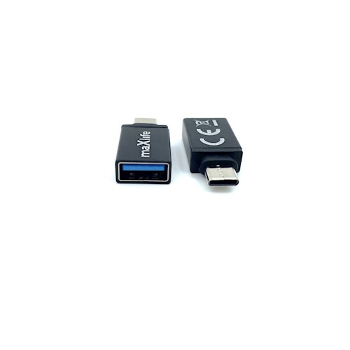Maxlife USB 3.0 till USB-C-adapter in the group SMARTPHONE & TABLETS / Chargers & Cables / Adapters at TP E-commerce Nordic AB (38-99424)